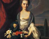 约翰辛格顿科普利 - Mrs. Woodbury Langdon (Sarah Sherburne)